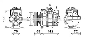 AVA QUALITY COOLING aik396 -  Компрессор, кондиционер